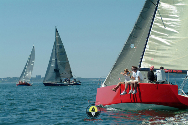 racing sailboat